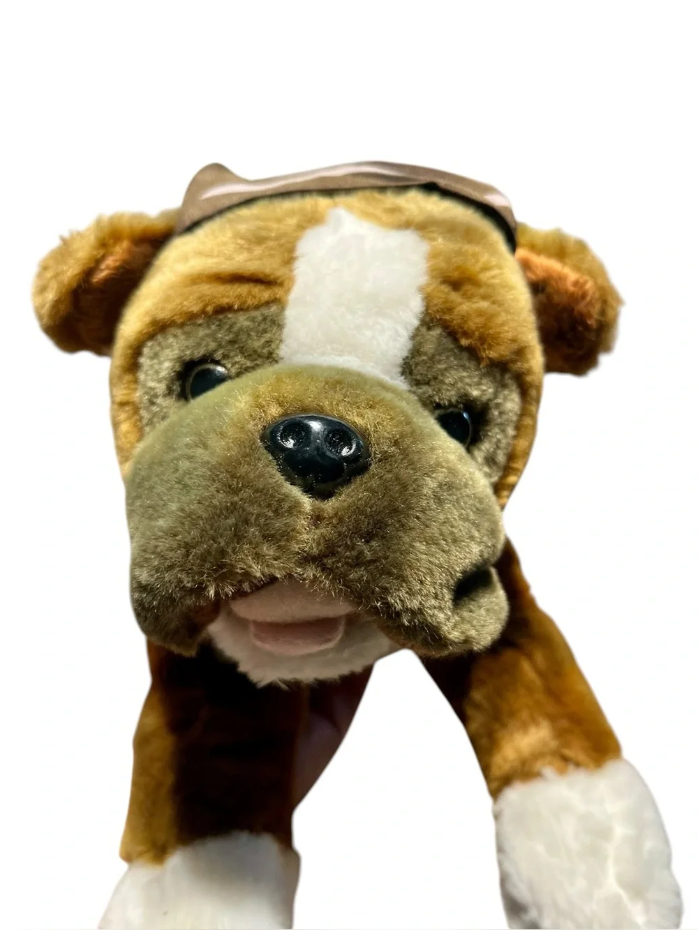 Harley-Davidson 14” Boxer Dog Plush Stuffed Animal Realistic w/ Bandana Vintage